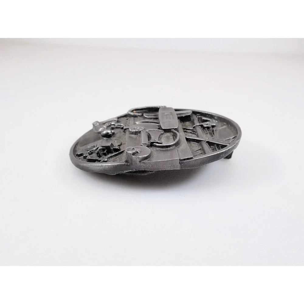 Vintage 1988 Siskiyou Belt Buckle American Communications Industry Telephone - Picture 4 of 12